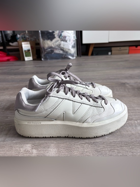 New Balance Shoes - New Balance x Snidel Collection Unisex Leather Platform Sneakers